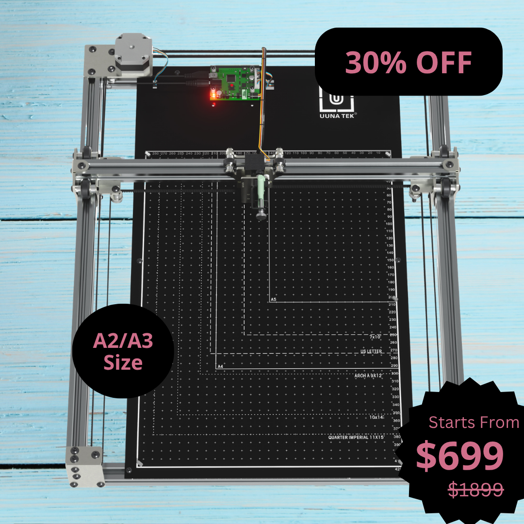 아티스트를 위한 iDraw H SE A3/A2 CoreXY 드로잉 로봇 – 견고한 iDraw H 하드웨어와 유연한 Axidraw 소프트웨어의 결합