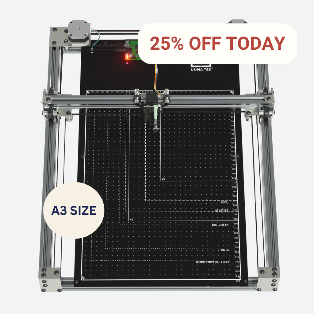 iDraw H SE A3 펜 플로터 | 생성 예술 · 크리에이티브 코딩 · 정밀 드로잉용 조립 완료 드로잉 머신