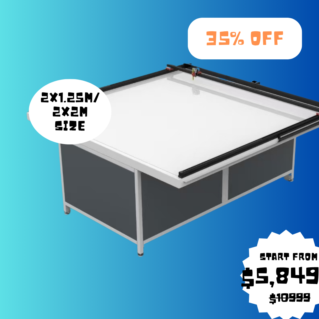 UUNA TEK 3.0 - (2x1.25m/2x2m) 조립 완료된 프리미엄 올인원 건축 도면 테이블 및 펜 플로터 (Wi-Fi 및 SD 카드 지원)