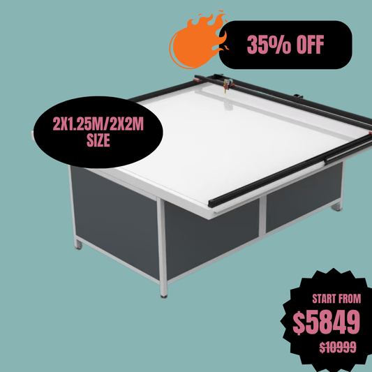 UUNA TEK 3.0 - (2x1.25m/2x2m) 조립 완료된 프리미엄 올인원 건축 도면 테이블 및 펜 플로터 (Wi-Fi 및 SD 카드 지원)