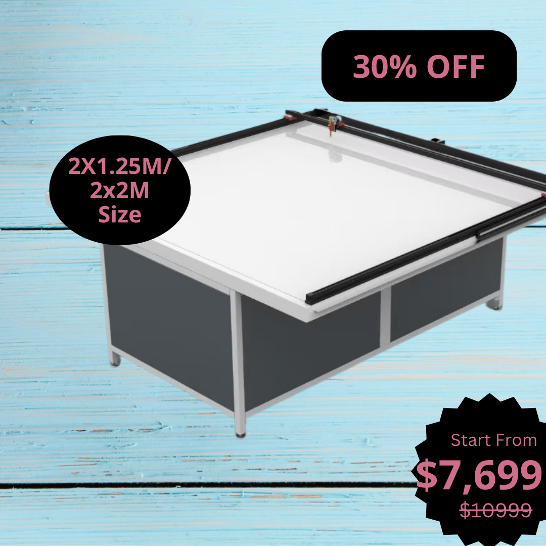 UUNA TEK 3.0 - (2x1.25m/2x2m) 조립 완료된 프리미엄 올인원 건축 도면 테이블 및 펜 플로터 (Wi-Fi 및 SD 카드 지원)