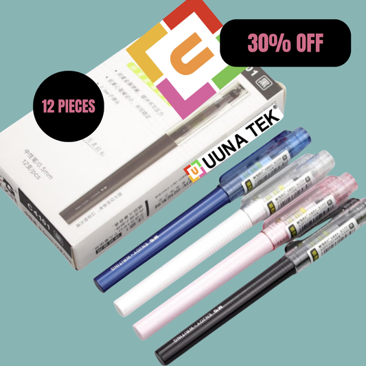 스프링 완충식 펜 세트 - 12개입