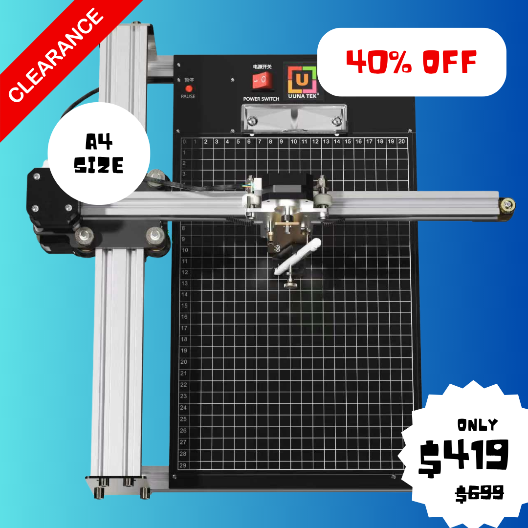 UUNA TEK® iDraw 2.0 - A4 사이즈 드로잉 로봇, 최고의 입문용 펜 플로터