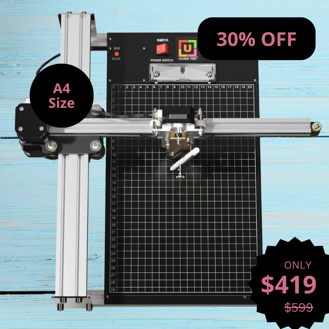 UUNA TEK® iDraw 2.0 - A4 사이즈 드로잉 로봇, 최고의 입문용 펜 플로터