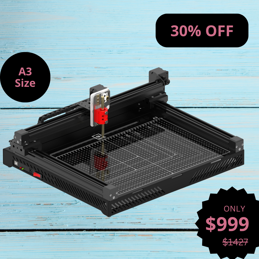 UUNA TEK 3.0 - A3/A2/A1/A0 사이즈 사전 조립형 프리미엄 올인원 펜 플로터 드로잉 로봇, 드로잉 머신, 필기구, 서명기 (Wi-Fi 및 SD 카드 지원)