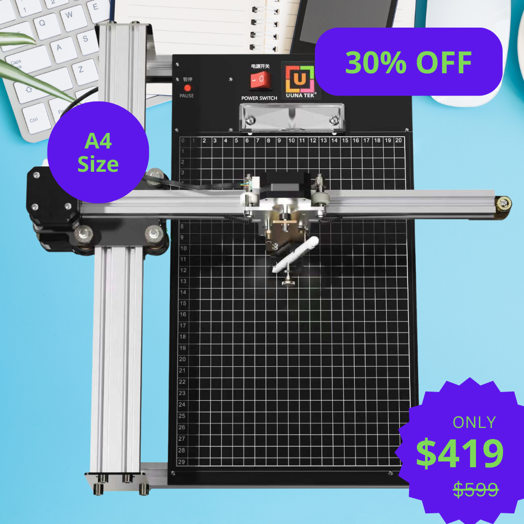 UUNA TEK®  iDraw 2.0 - A4 Size Drawing Robot Drawing Machine, Best Entry - Level Pen Plotter - UUNA TEK CO.,LIMITED