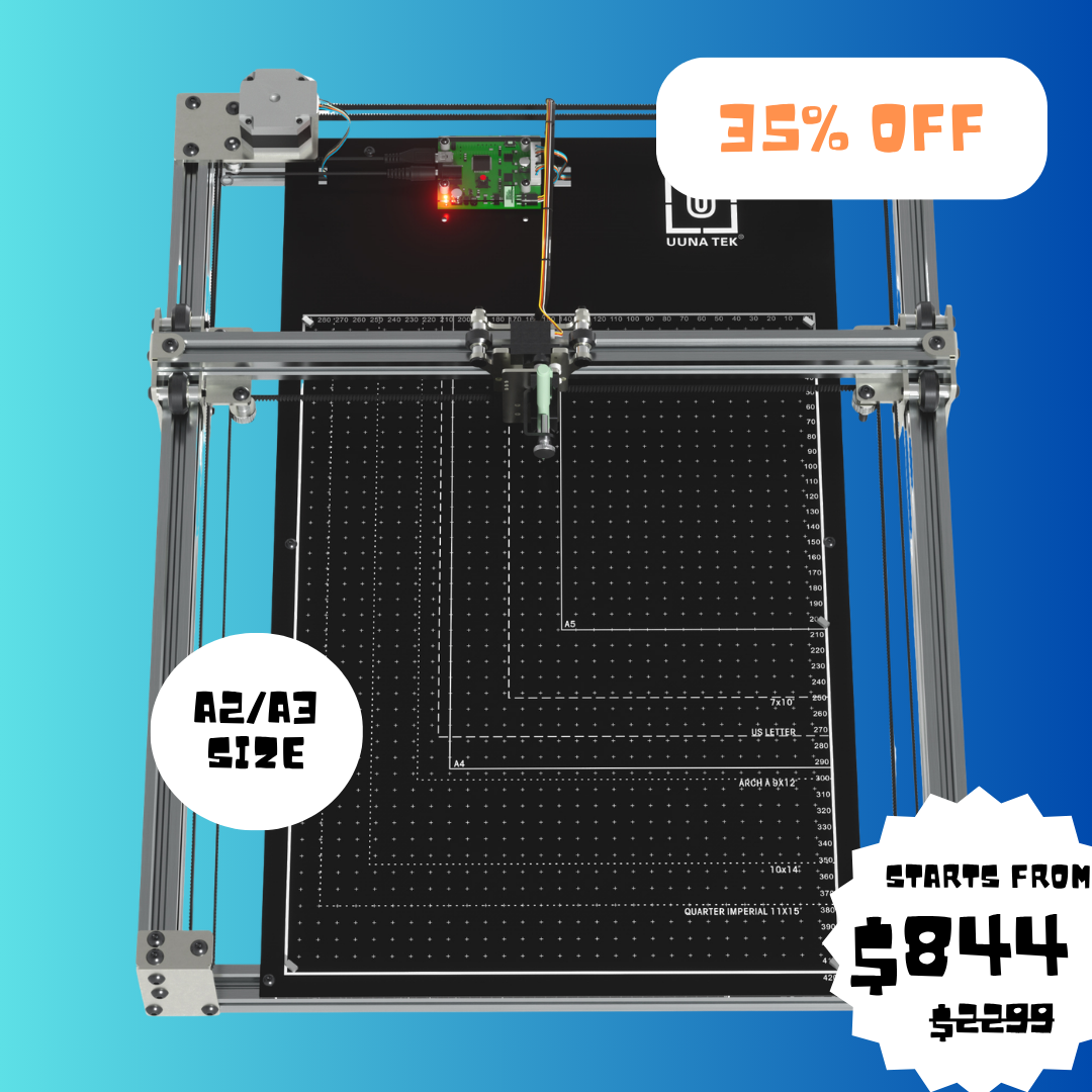 아티스트를 위한 iDraw H SE A3/A2 CoreXY 드로잉 로봇 – 견고한 iDraw H 하드웨어와 유연한 Axidraw 소프트웨어의 결합