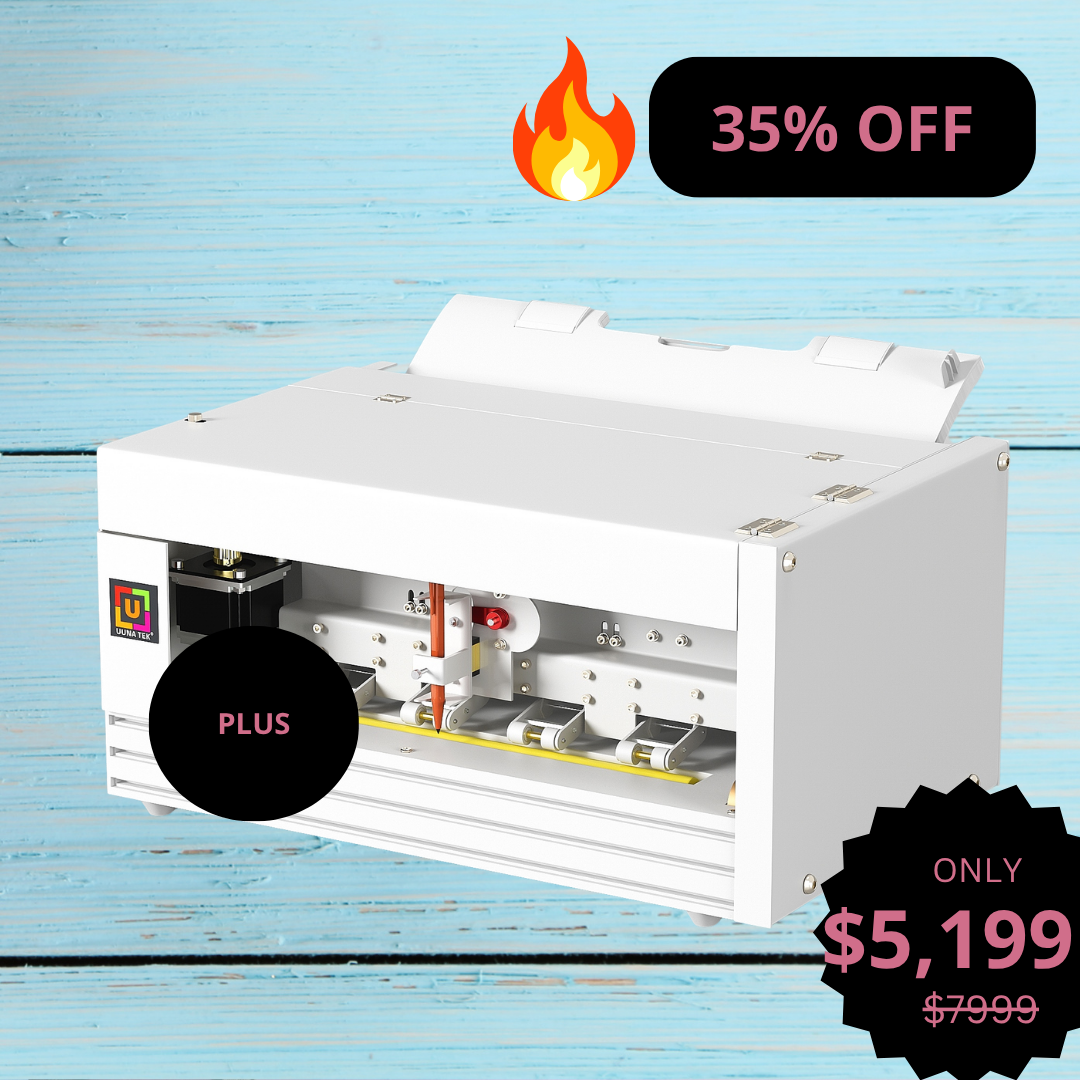 UUNA TEK® iAuto Plus - 자동 필기 기계/자동 서명기/편지 필기기/자동 필기 기계, 최대 210통의 편지와 80개의 봉투를 한 번에 필기 가능